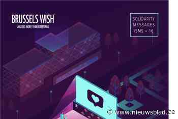 Brusselaars sturen wensen via grote schermen