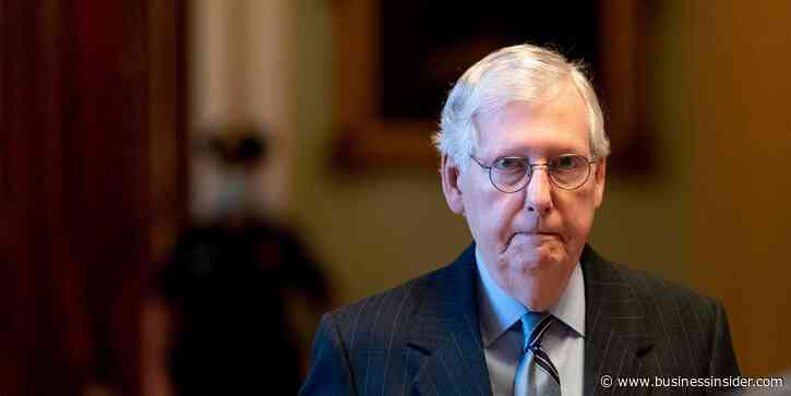Mitch McConnell invited Joe Manchin to join the GOP after he tanked Biden's spending plan, saying he'd be 'more comfortable' there
