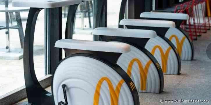 McDonald's has installed exercise bikes in some of its restaurants in China so customers can work out and charge their phones while eating