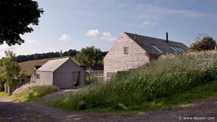 Mary Arnold-Forster Architects designs barn-like structures for own office and home in rural Scotland