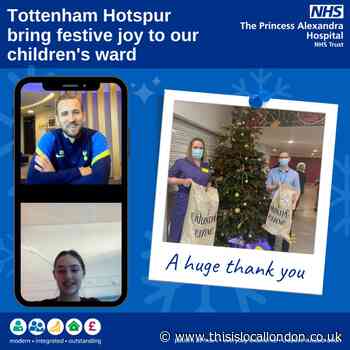 Harry Kane calls Dolphin Ward at Princess Alexandra Hospital