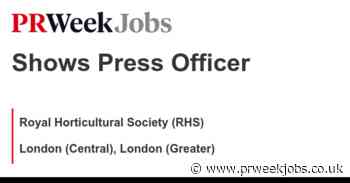 Royal Horticultural Society (RHS): Shows Press Officer
