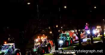 Watch as festive Christmas tractors travel through Dunchurch - Coventry Live