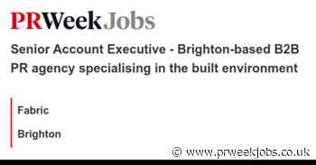 Fabric: Senior Account Executive - Brighton-based B2B PR agency specialising in the built environment