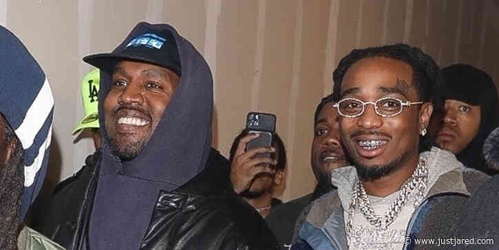 Kanye West & Quavo Arrive at Offset's 30th Birthday Party in L.A.