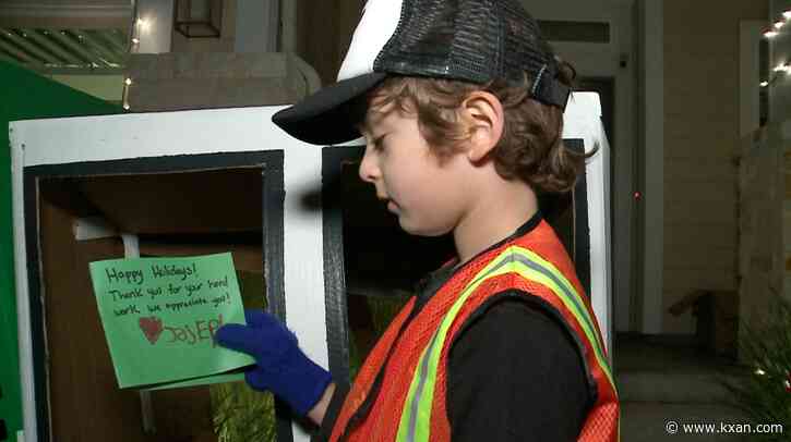 Austin 6 year-old raises money to give gift cards to trash collectors