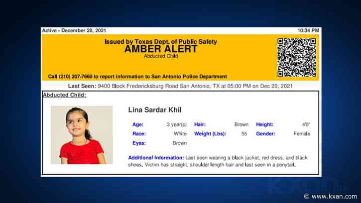 LIVE: Amber Alert issued for 3 year old missing from San Antonio