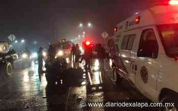 Derrapa motociclista en La Florida; está herido - Diario de Xalapa