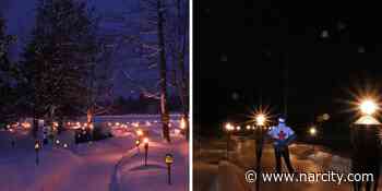 This Ontario Farm Has A Magical Torch-Lit Skating Trail That You Can Explore This Winter - Narcity Canada