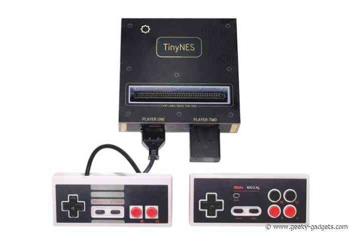 TinyNES games console plays original cartridges without emulation $199
