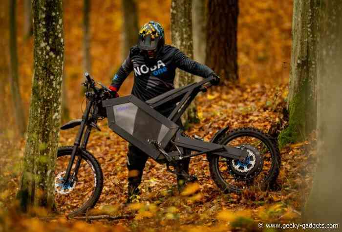 NOBAone electric convertible urban and off-road motorcycle