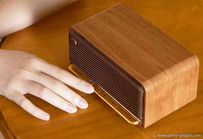 Edifier MP230 wooden case portable Bluetooth speaker $100