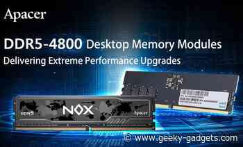 Apacer A NOX DDR5 memory modules unveiled