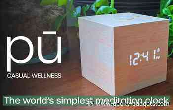 Pu mindfulness and meditation clock $45