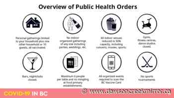 British Columbia announces further restrictions - including closing bars and gyms - Dawson Creek Mirror