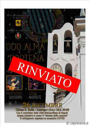 Anacapri, rinviati gli eventi "Duo Alma Porteña" e "InCanto di Natale" - Capri News