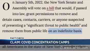 Fact Check: Is a bill that could lead to COVID 'concentration camps' up for a vote?