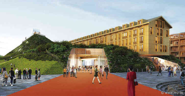 Mannheim:  In Franklin entstehen Geschäfte im Bauch eines riesigen Hügels