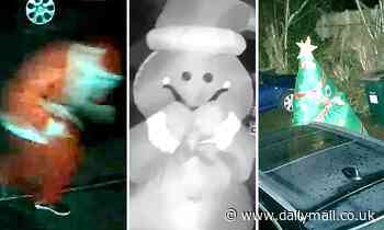 VIDEO: Secret Santa delivers candy canes to people in Coventry - Daily Mail