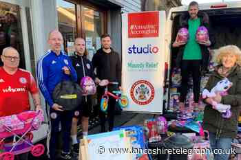 Accrington Stanley donate Christmas toys to Maundy Relief