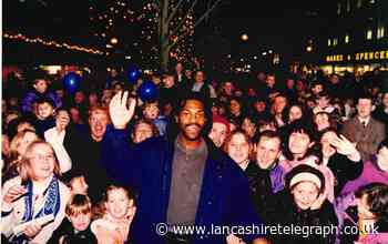 TV Gladiator Saracen drew crowds to Blackburn switch-on