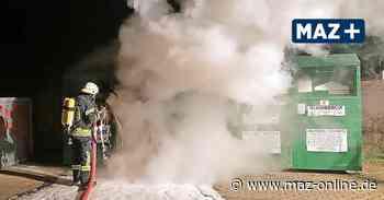 Brandserie in Bad Belzig reißt nicht ab :Feuerwehr mit doppeltem Einsatz - Märkische Allgemeine Zeitung