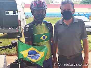 Secretário de Esporte de Itaperuna recepciona ciclista brasileiro que já percorreu 18 países - Folha de Italva