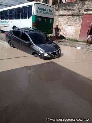 Trindade tem ruas esburacadas e bolsões d'água após chuvas - O São Gonçalo