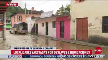 Reportan varios deslaves en San Cristóbal de las Casas, Chiapas - televisa.com