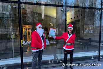 Burgemeester Jette houdt ludiek protest tegen verbreding van de Grote Ring
