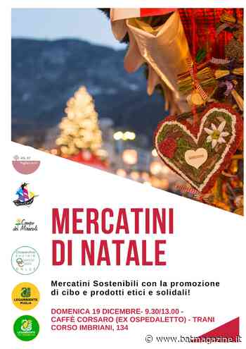 Trani - Domani al caffè Corsaro (ex ospedaletto) mercatino di Natale - BAT Magazine