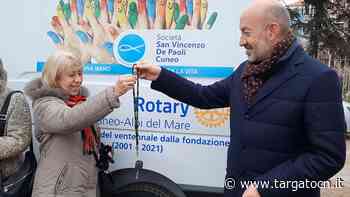 Un furgone per la San Vincenzo di Cuneo: è il dono del Rotary Club Alpi del Mare [VIDEO] - TargatoCn.it