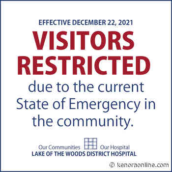 LWDH restricts visitors following state of emergency announcement - KenoraOnline.com