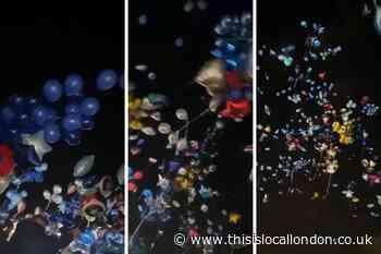 Balloon tribute to boys who died after Sutton house fire