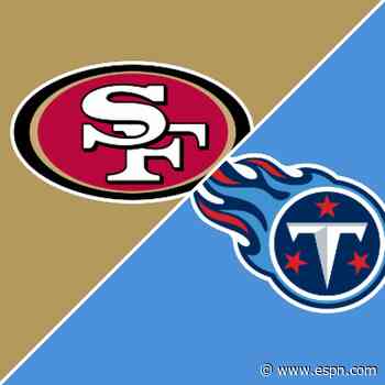 Follow live: Streaking 49ers head on the road against first-place Titans