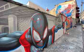 Spiderman en muros del Centro de Cuernavaca - El Sol de Cuernavaca