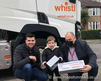 Christmas comes early with Bolton boy's incredible Whistl lorry delivery