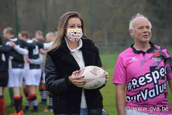 Veronique De Kock supporter en even speler van warmste rugbyteam Diabolocos - Gazet van Antwerpen