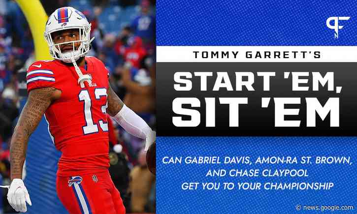 WR Start 'Em, Sit 'Em Week 16: Can Gabriel Davis, Amon-Ra St. Brown, and Chase Claypool get you to your championship? - Pro Football Network