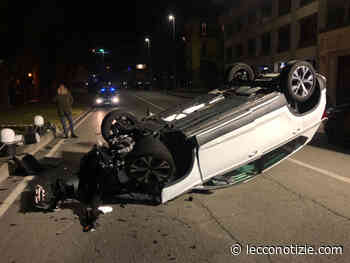 Incidente in lungolago, auto si ribalta, soccorsa una donna - Lecco Notizie