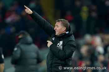Brendan Rodgers backs Leicester to bounce back from Carabao Cup disappointment - Ealing Times