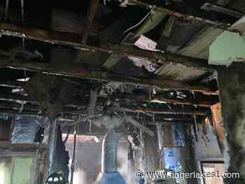 Crews battle overnight structure fire in Cayuga County: Part of Rt. 90 closed for almost two hours - FingerLakes1.com