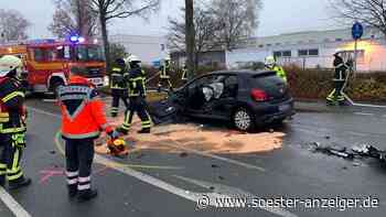 Schwerer Unfall bei Kaufland in Soest: Person eingeklemmt - Ringstraße gesperrt - soester-anzeiger.de