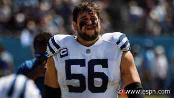 Nelson on COVID list; Colts without 3 OL starters
