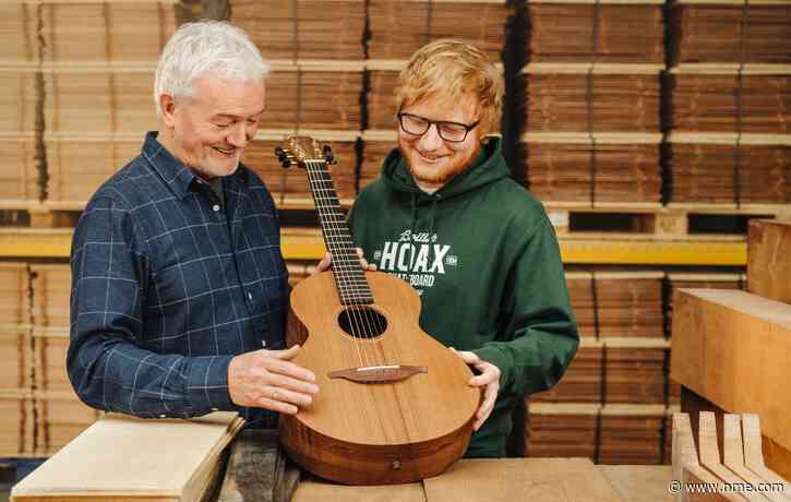 Raffle for Ed Sheeran’s guitar raises over £50k for primary school in his hometown