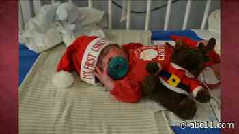 NICU patients at Charlotte hospital dress up for their first Christmas