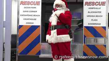 Santa Claus sends messages to kids with the help of Virginia Beach EMS