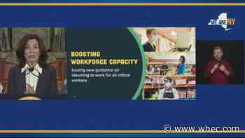 Hochul: 95% of NYers over 18 have had at least one shot, new guidance on returning to work and school