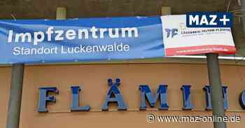 Impfzentrum Luckenwalde: Tausende Booster-Impfungen seit Wiederinbetriebnahme - Märkische Allgemeine Zeitung