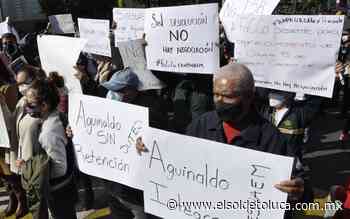 Trabajadores de la UAEM piden 'aguinaldos libres de impuestos' - El Sol de Toluca
